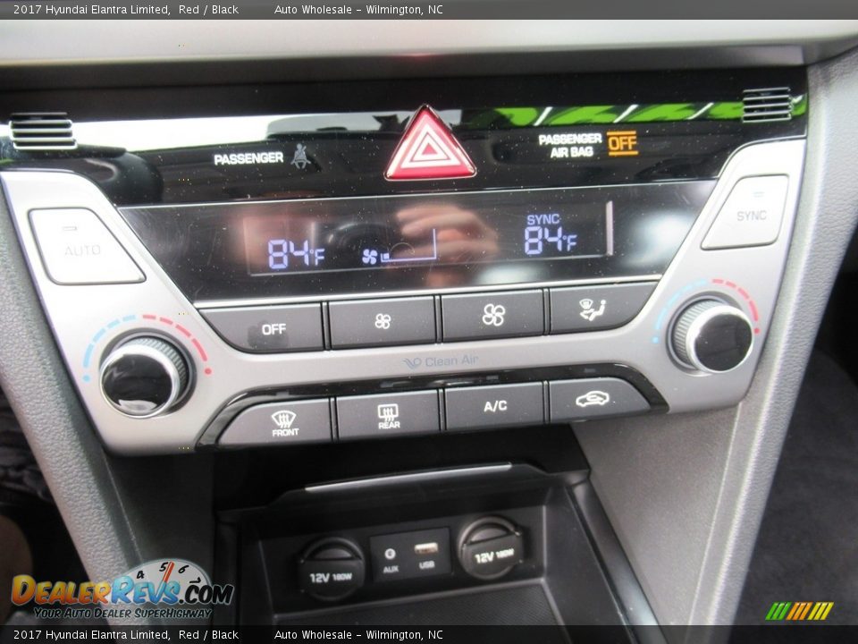 2017 Hyundai Elantra Limited Red / Black Photo #18