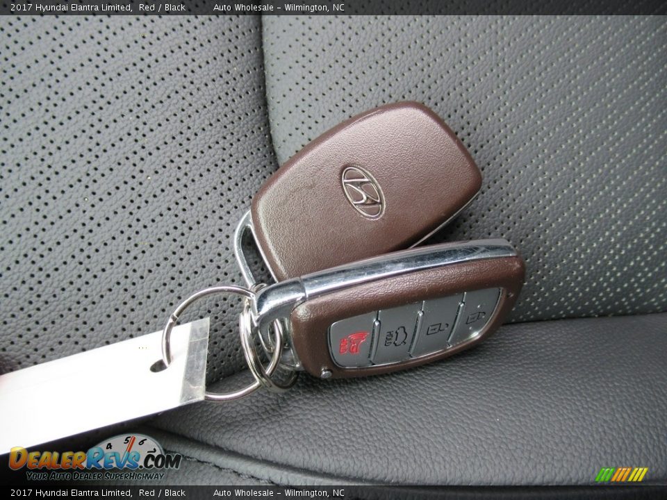 2017 Hyundai Elantra Limited Red / Black Photo #20