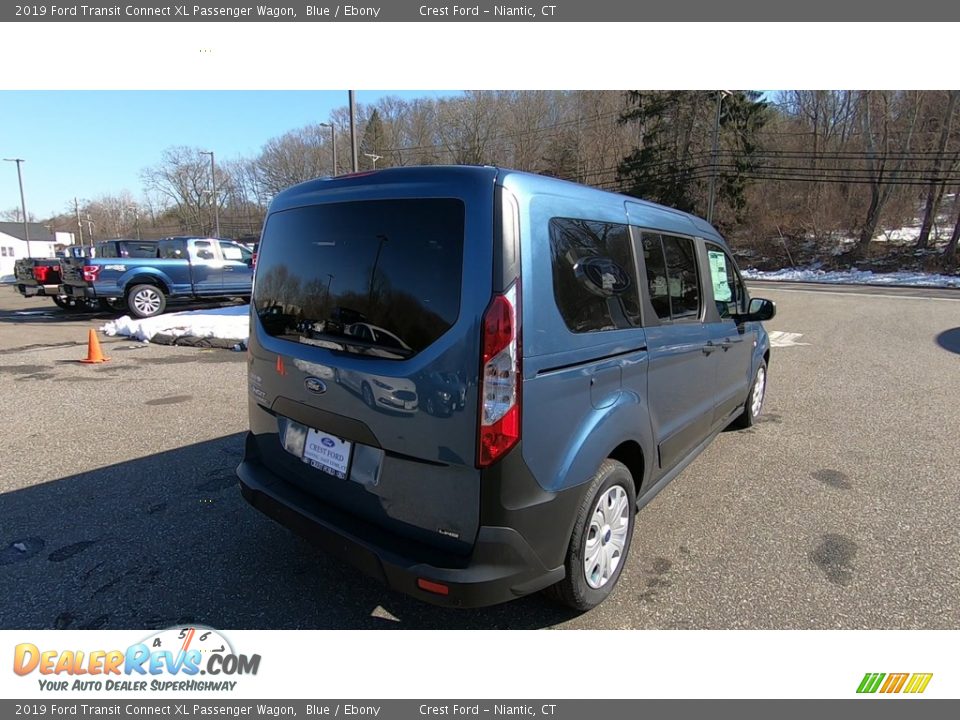 2019 Ford Transit Connect XL Passenger Wagon Blue / Ebony Photo #7