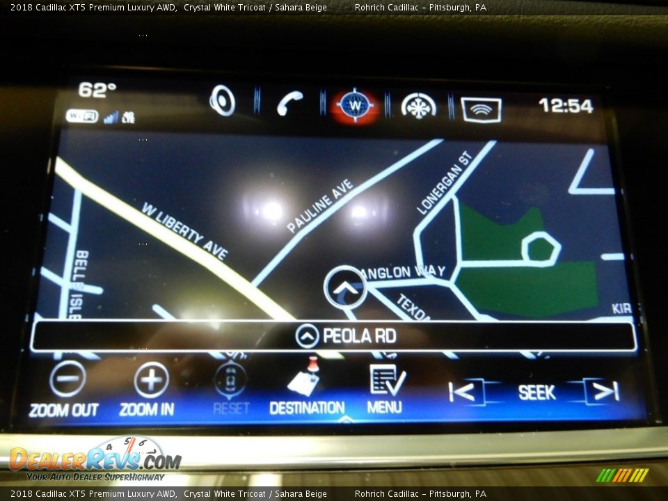 2018 Cadillac XT5 Premium Luxury AWD Crystal White Tricoat / Sahara Beige Photo #25