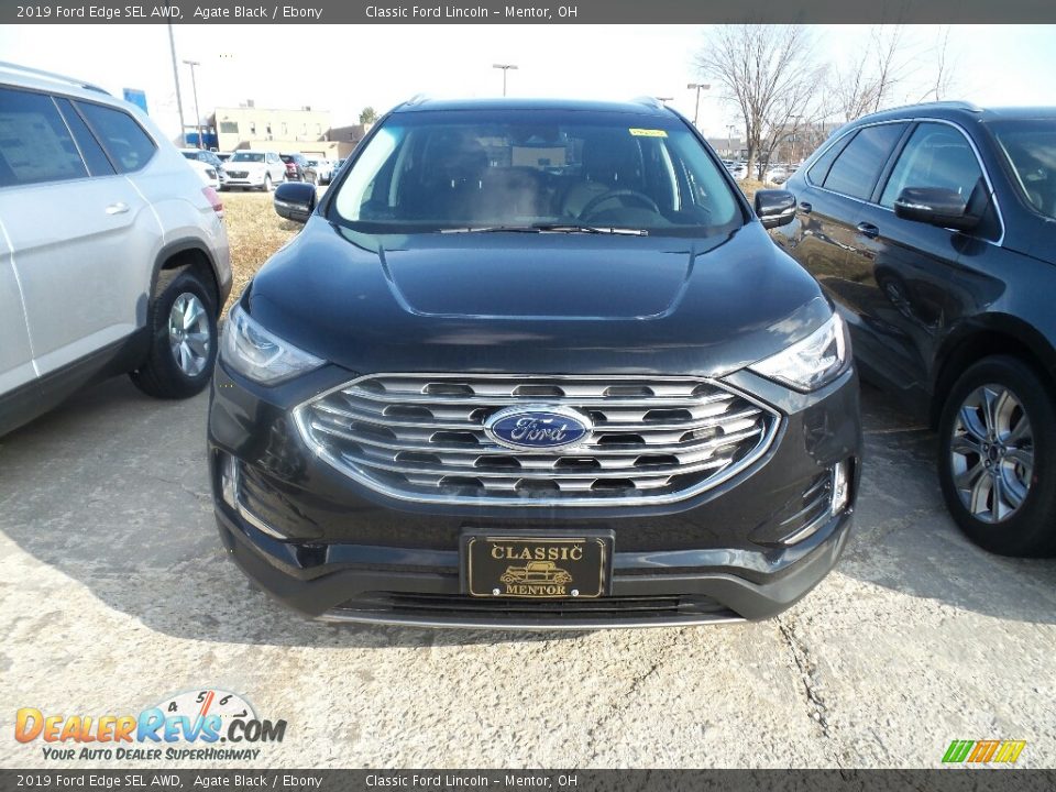 2019 Ford Edge SEL AWD Agate Black / Ebony Photo #2