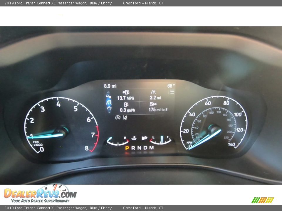 2019 Ford Transit Connect XL Passenger Wagon Blue / Ebony Photo #13