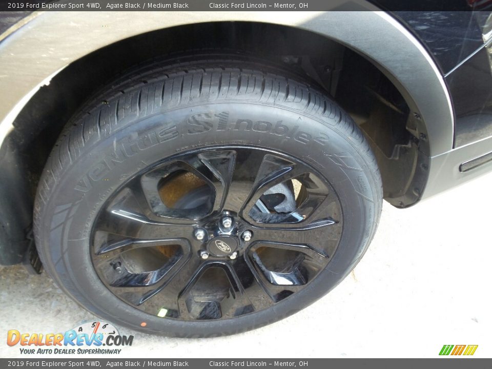 2019 Ford Explorer Sport 4WD Agate Black / Medium Black Photo #3