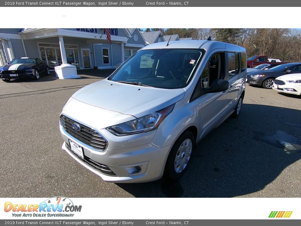 2019 Ford Transit Connect XLT Passenger Wagon Ingot Silver / Ebony Photo #3