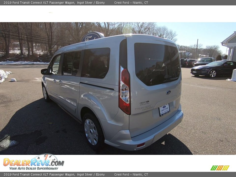 2019 Ford Transit Connect XLT Passenger Wagon Ingot Silver / Ebony Photo #5