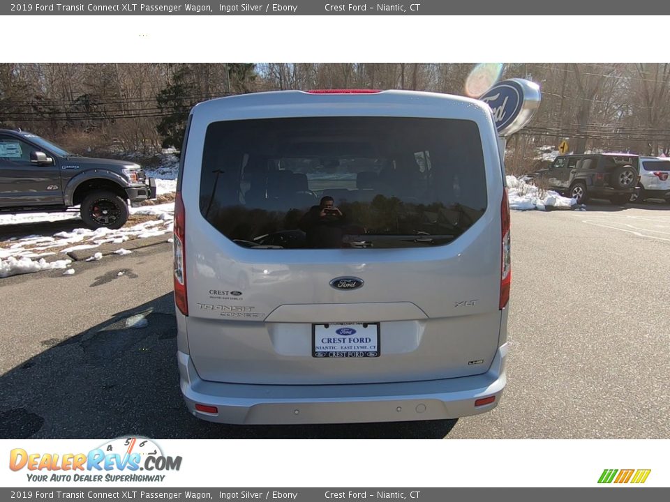 2019 Ford Transit Connect XLT Passenger Wagon Ingot Silver / Ebony Photo #6