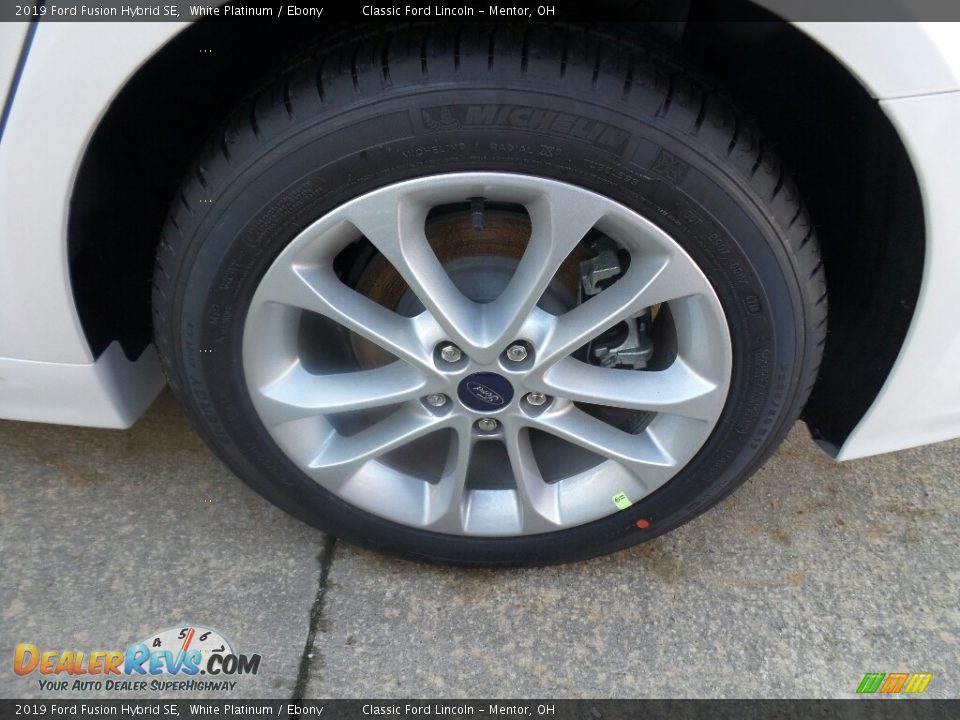 2019 Ford Fusion Hybrid SE White Platinum / Ebony Photo #4