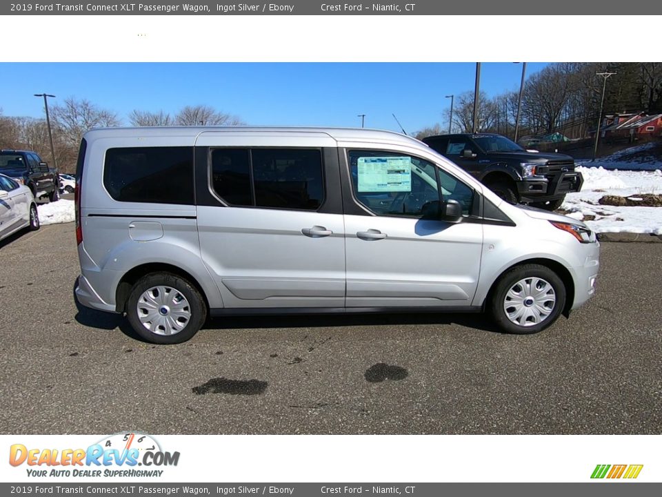 2019 Ford Transit Connect XLT Passenger Wagon Ingot Silver / Ebony Photo #8