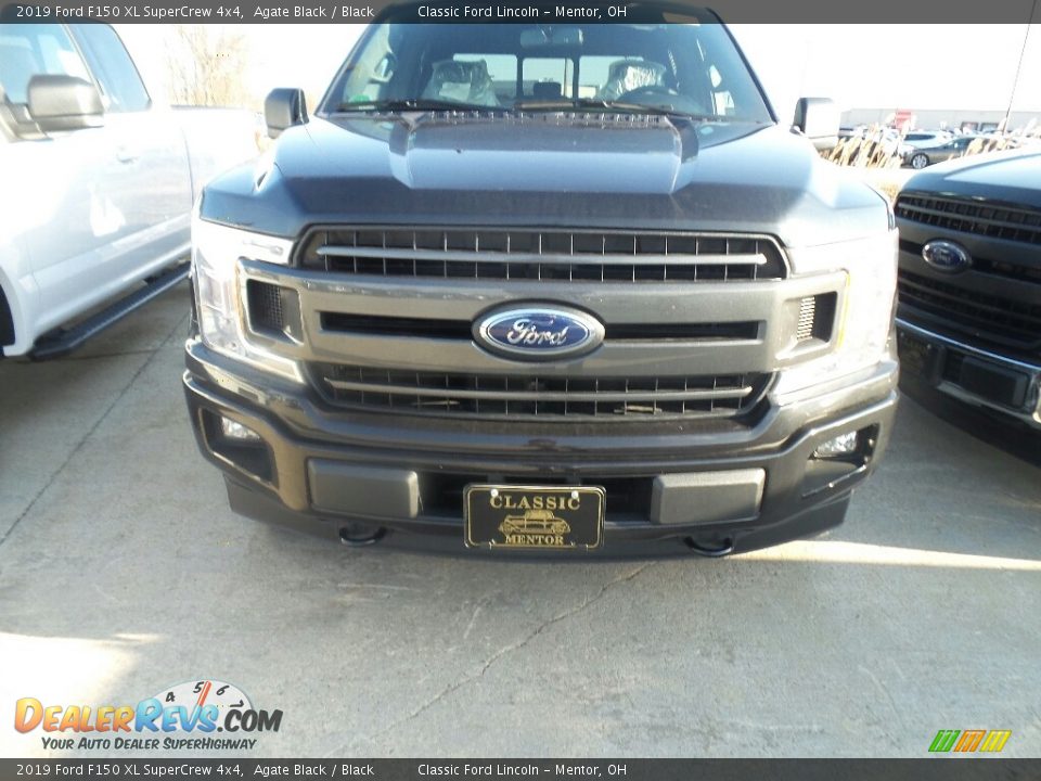 2019 Ford F150 XL SuperCrew 4x4 Agate Black / Black Photo #2