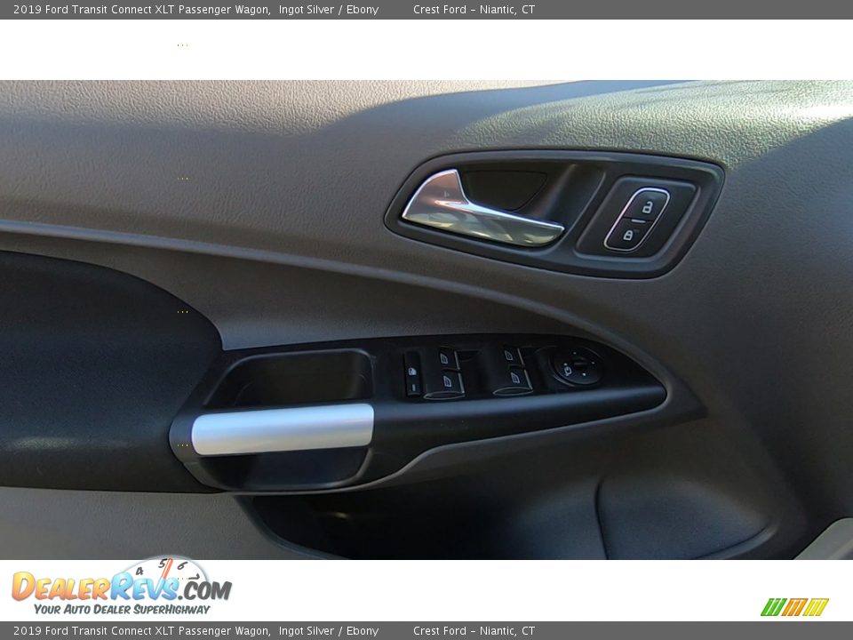 2019 Ford Transit Connect XLT Passenger Wagon Ingot Silver / Ebony Photo #13