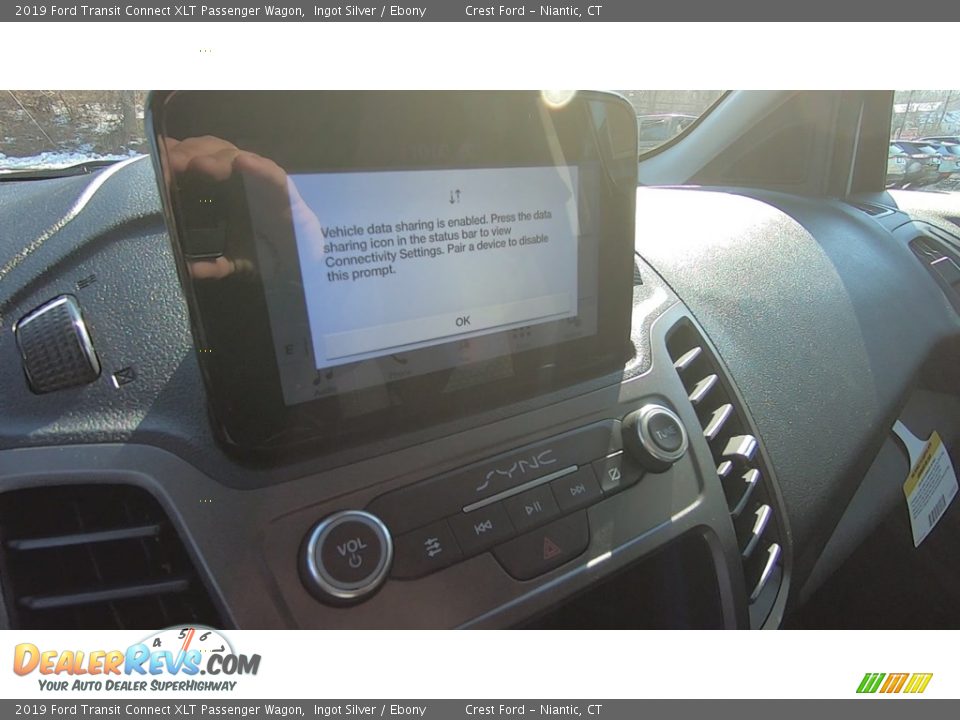 2019 Ford Transit Connect XLT Passenger Wagon Ingot Silver / Ebony Photo #15