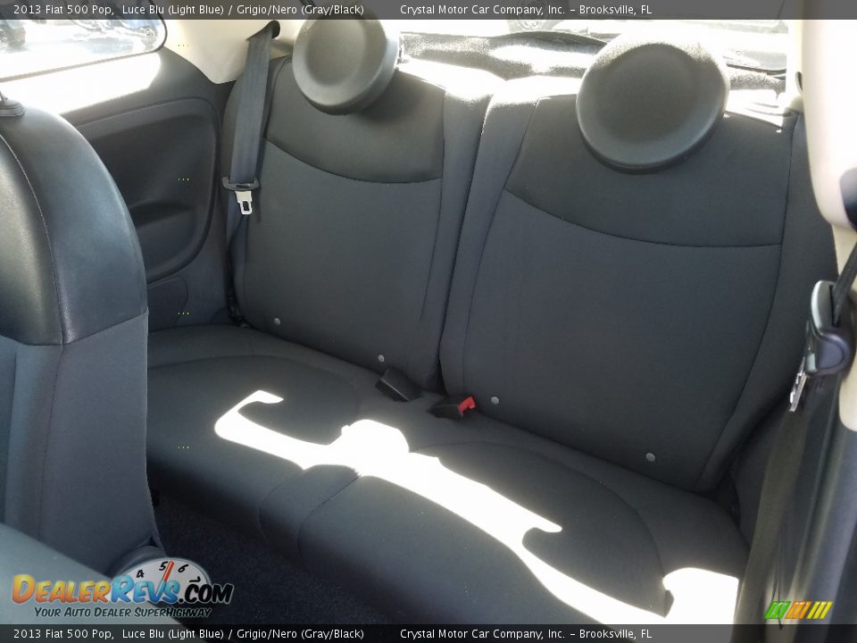 2013 Fiat 500 Pop Luce Blu (Light Blue) / Grigio/Nero (Gray/Black) Photo #10