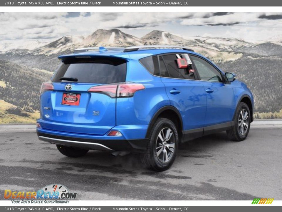 2018 Toyota RAV4 XLE AWD Electric Storm Blue / Black Photo #3