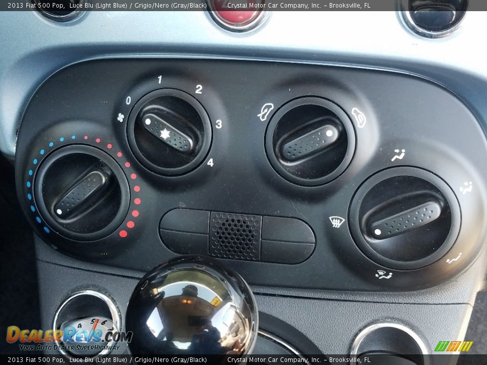 2013 Fiat 500 Pop Luce Blu (Light Blue) / Grigio/Nero (Gray/Black) Photo #15