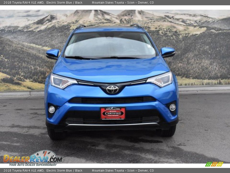 2018 Toyota RAV4 XLE AWD Electric Storm Blue / Black Photo #4