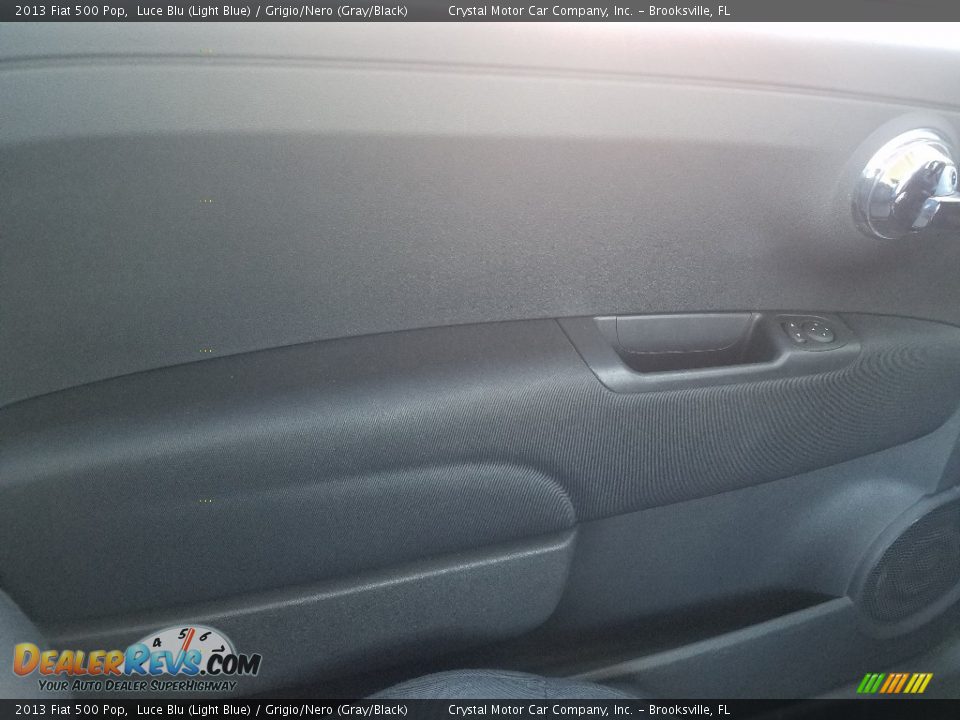 2013 Fiat 500 Pop Luce Blu (Light Blue) / Grigio/Nero (Gray/Black) Photo #16