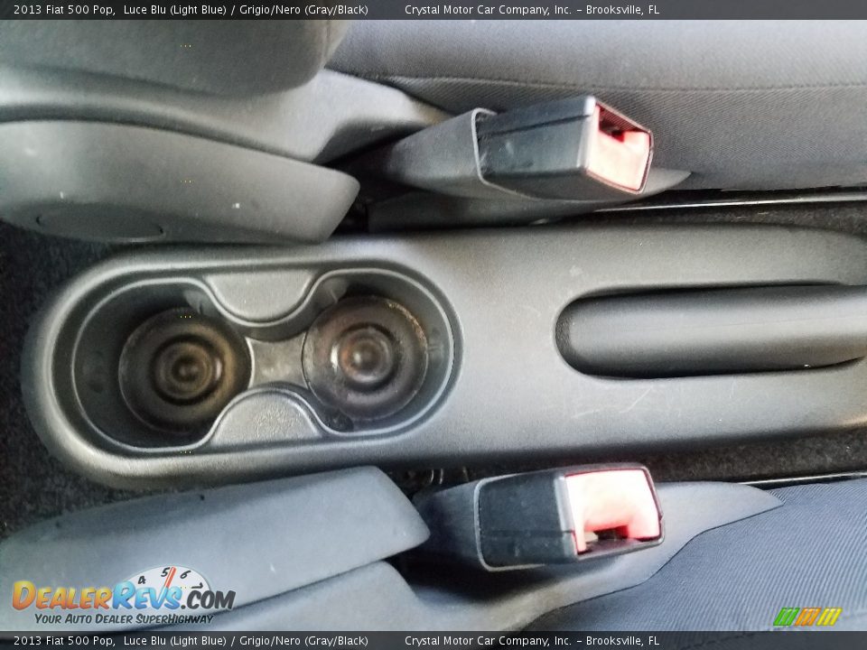 2013 Fiat 500 Pop Luce Blu (Light Blue) / Grigio/Nero (Gray/Black) Photo #17