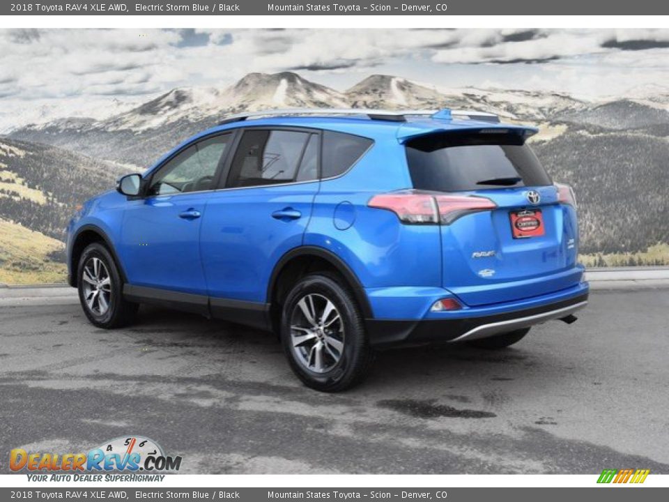 2018 Toyota RAV4 XLE AWD Electric Storm Blue / Black Photo #7