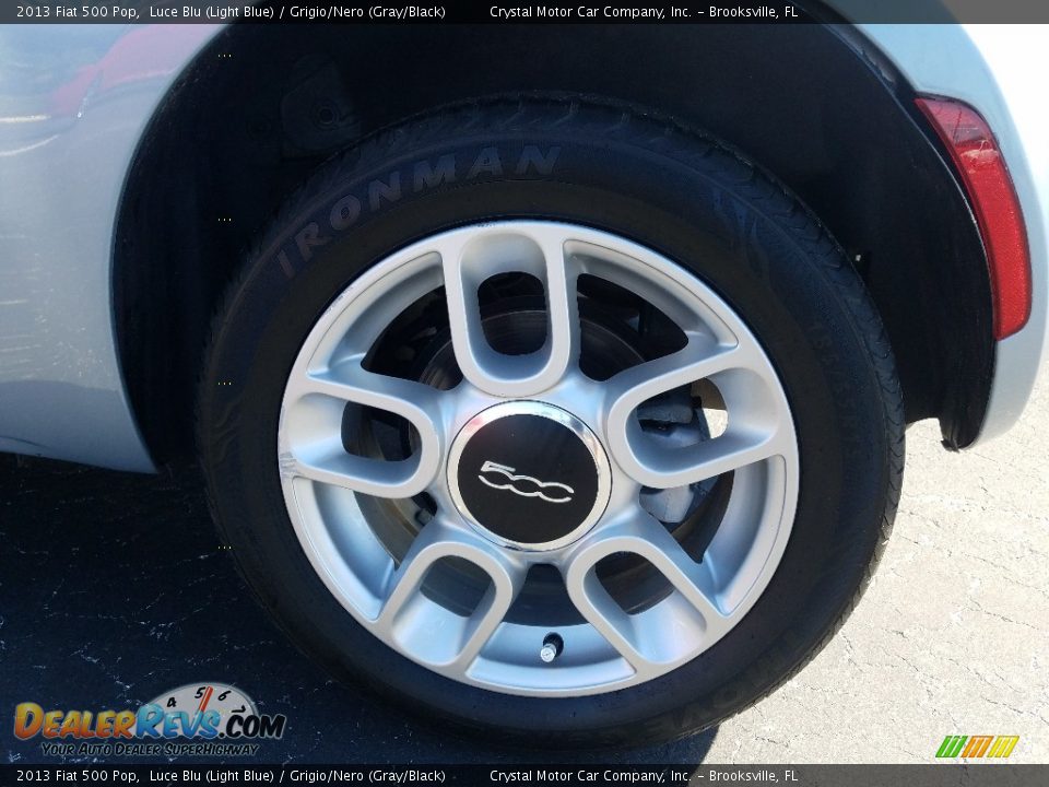 2013 Fiat 500 Pop Luce Blu (Light Blue) / Grigio/Nero (Gray/Black) Photo #19