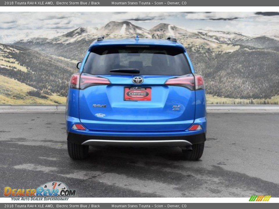 2018 Toyota RAV4 XLE AWD Electric Storm Blue / Black Photo #8