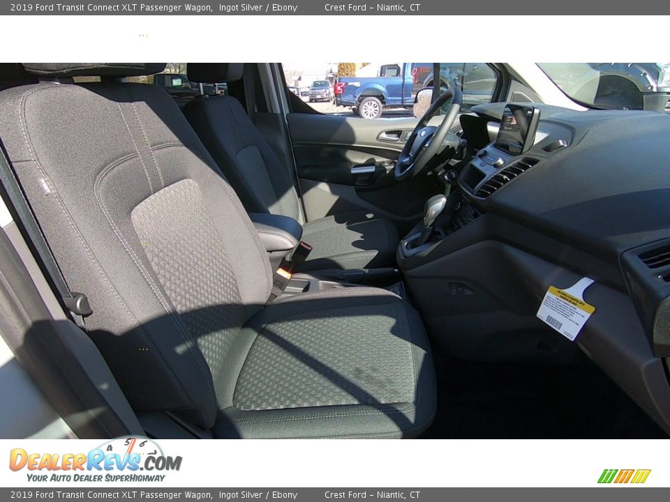 2019 Ford Transit Connect XLT Passenger Wagon Ingot Silver / Ebony Photo #25