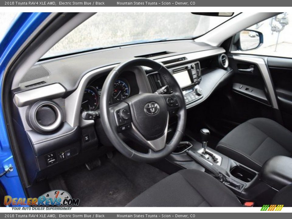 2018 Toyota RAV4 XLE AWD Electric Storm Blue / Black Photo #9