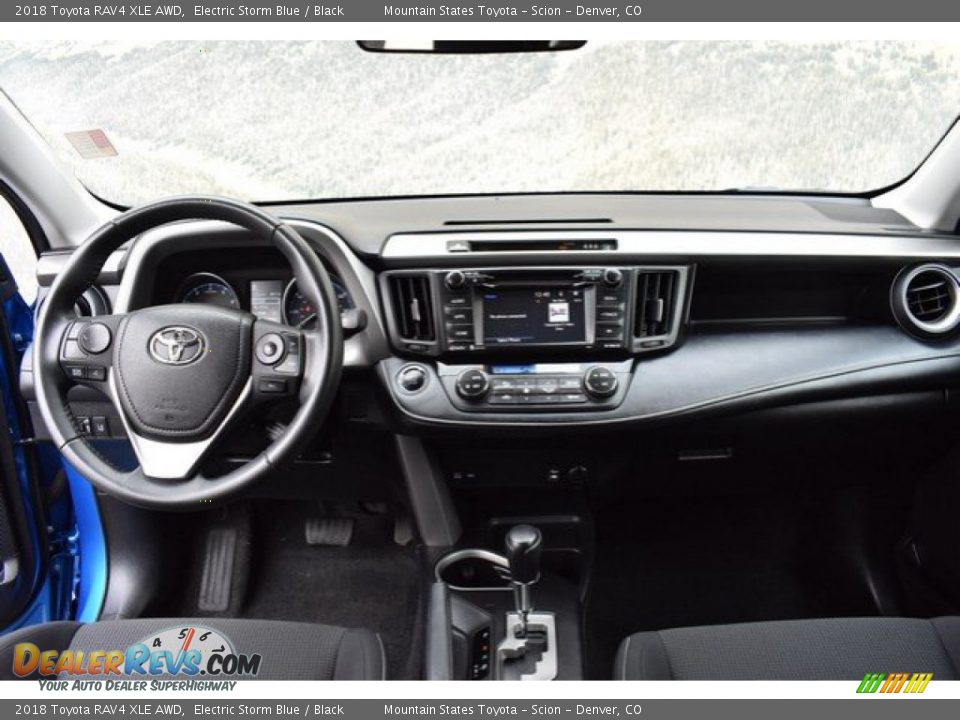 2018 Toyota RAV4 XLE AWD Electric Storm Blue / Black Photo #13