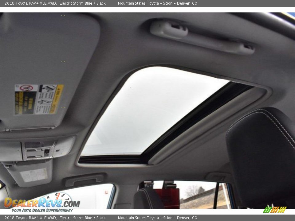2018 Toyota RAV4 XLE AWD Electric Storm Blue / Black Photo #14