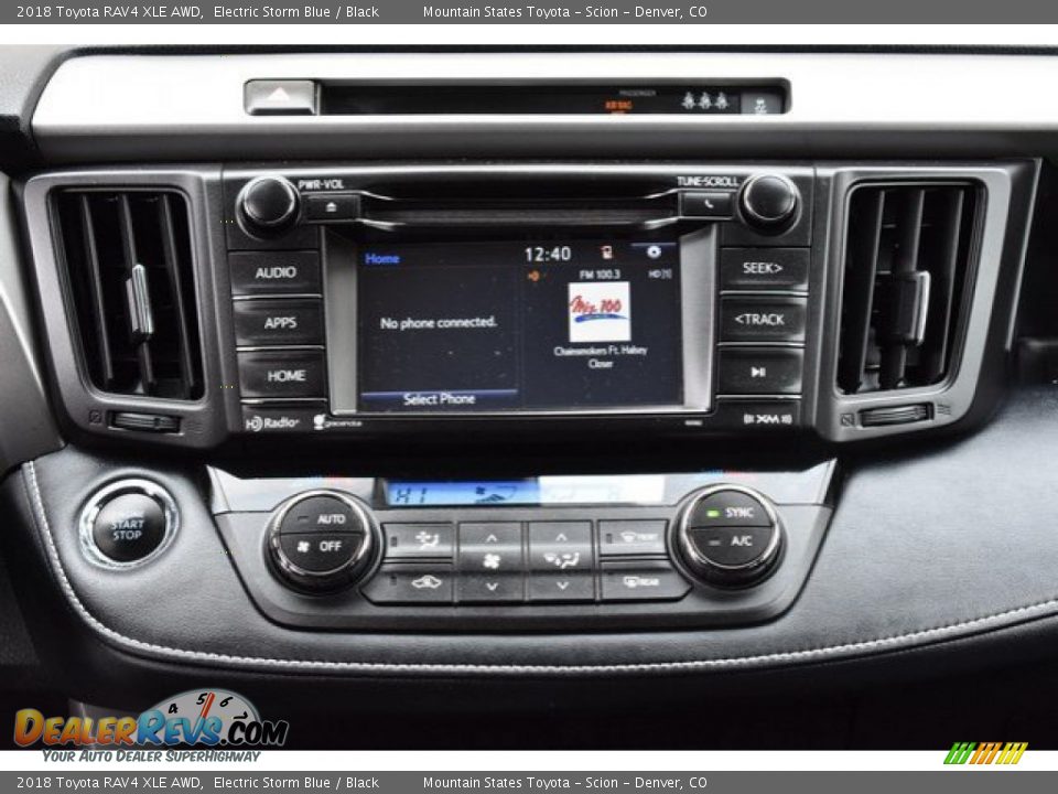 2018 Toyota RAV4 XLE AWD Electric Storm Blue / Black Photo #15