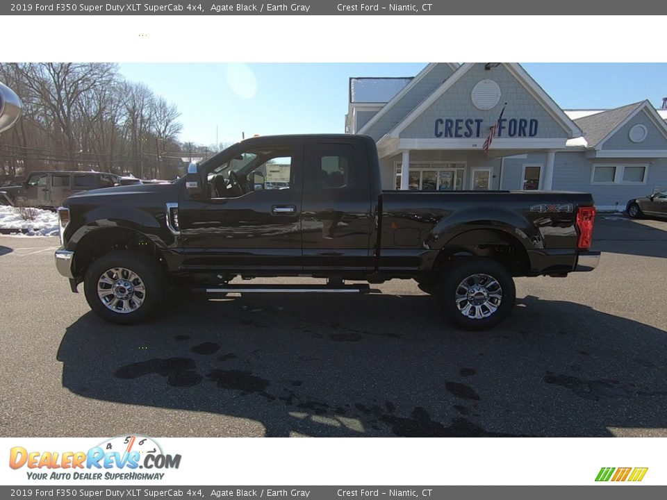 2019 Ford F350 Super Duty XLT SuperCab 4x4 Agate Black / Earth Gray Photo #4