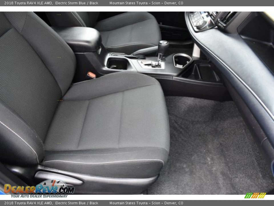 2018 Toyota RAV4 XLE AWD Electric Storm Blue / Black Photo #18