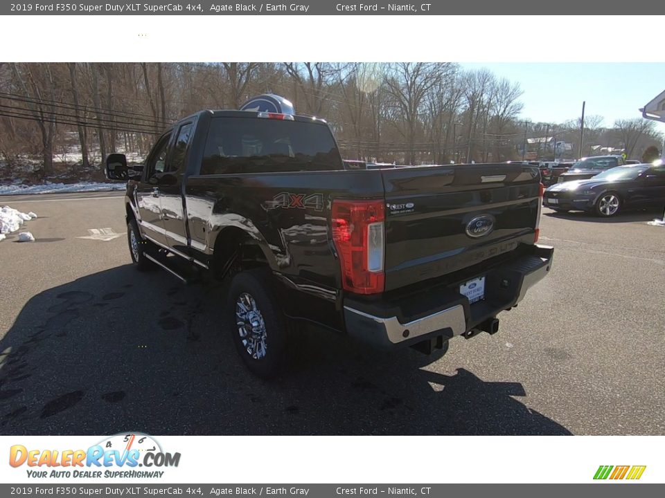 2019 Ford F350 Super Duty XLT SuperCab 4x4 Agate Black / Earth Gray Photo #5