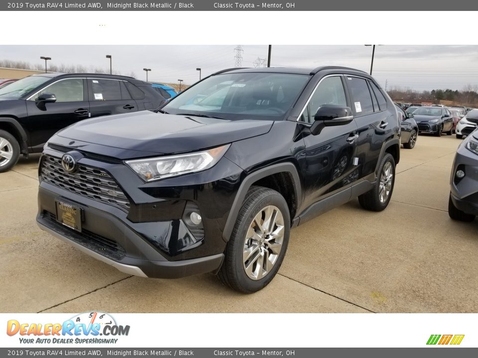 2019 Toyota RAV4 Limited AWD Midnight Black Metallic / Black Photo #1