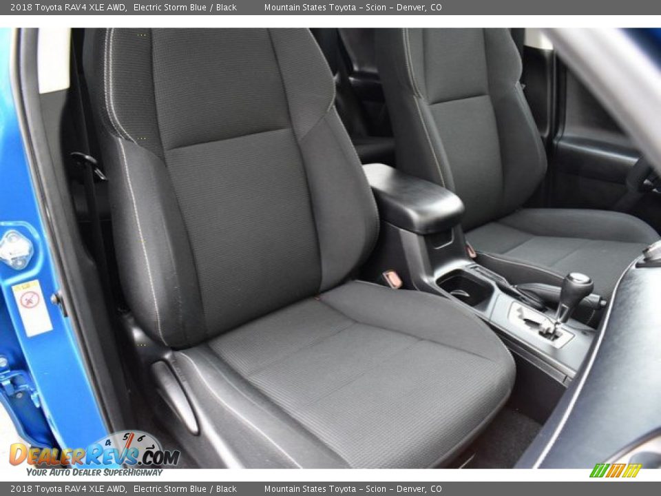 2018 Toyota RAV4 XLE AWD Electric Storm Blue / Black Photo #19