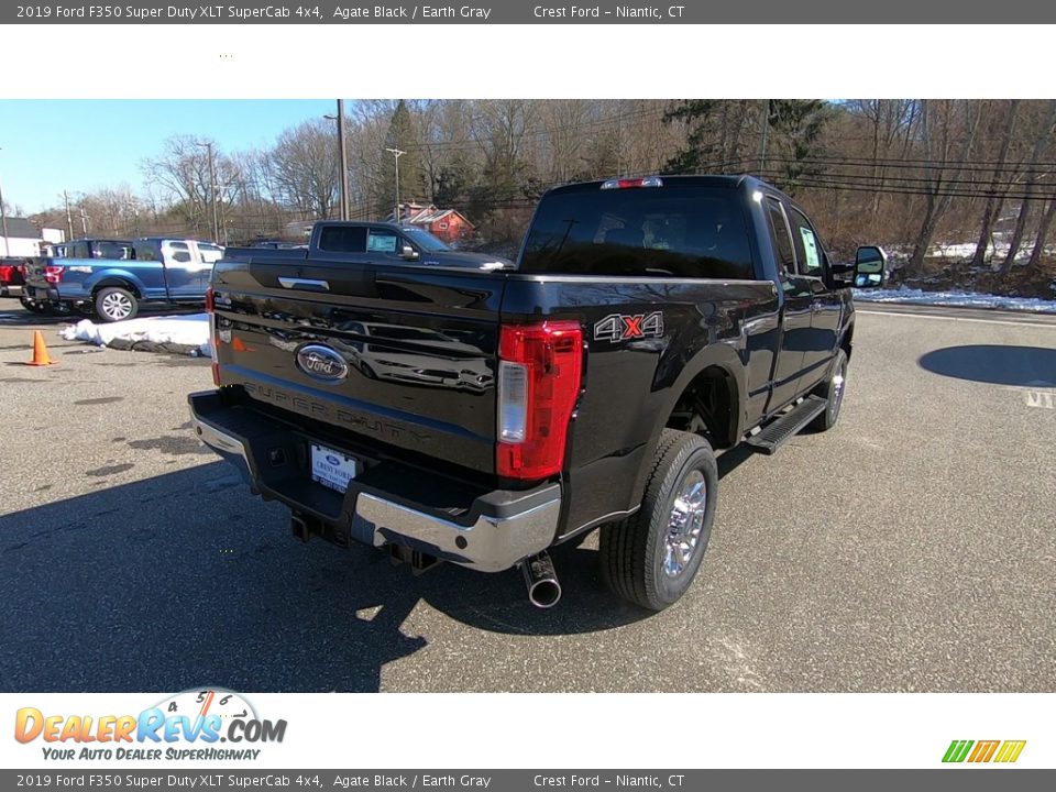 2019 Ford F350 Super Duty XLT SuperCab 4x4 Agate Black / Earth Gray Photo #7