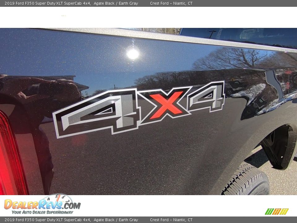 2019 Ford F350 Super Duty XLT SuperCab 4x4 Agate Black / Earth Gray Photo #9