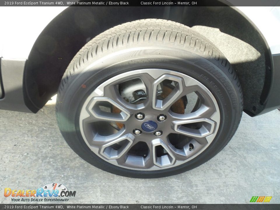2019 Ford EcoSport Titanium 4WD White Platinum Metallic / Ebony Black Photo #4