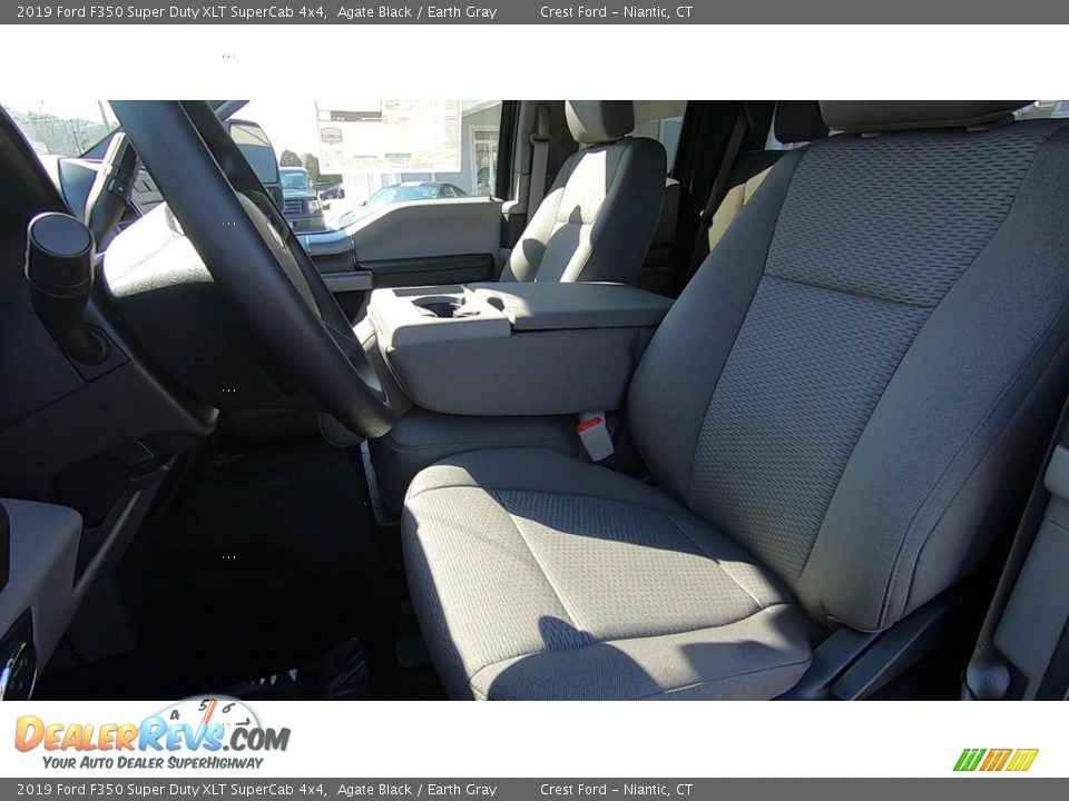 2019 Ford F350 Super Duty XLT SuperCab 4x4 Agate Black / Earth Gray Photo #11
