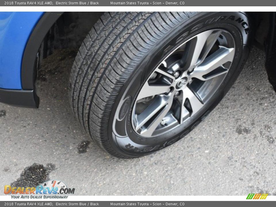 2018 Toyota RAV4 XLE AWD Electric Storm Blue / Black Photo #29