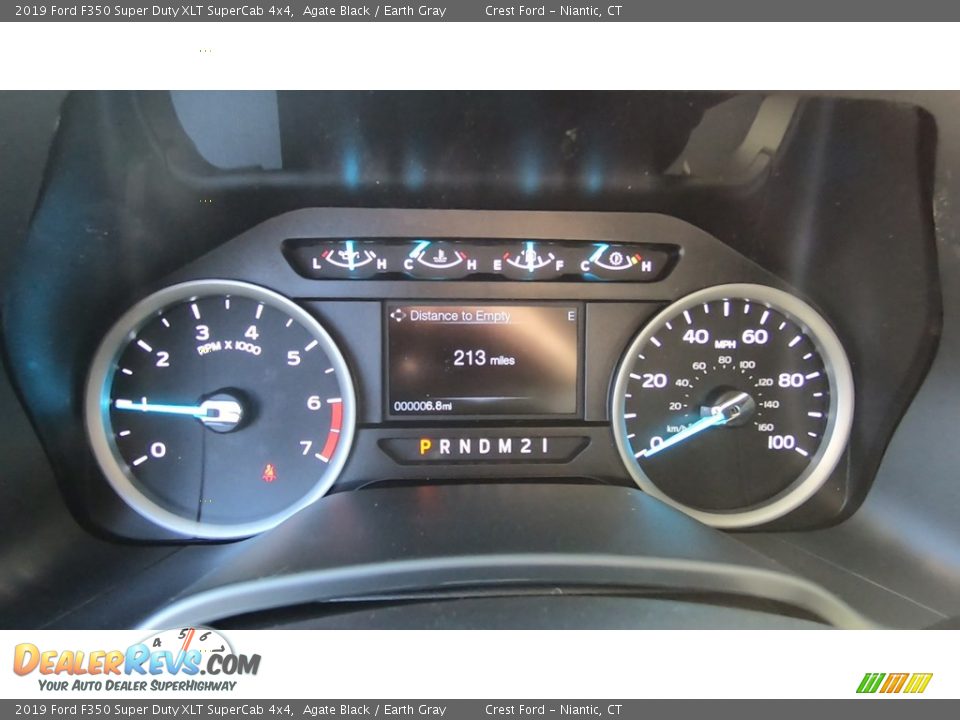 2019 Ford F350 Super Duty XLT SuperCab 4x4 Agate Black / Earth Gray Photo #13