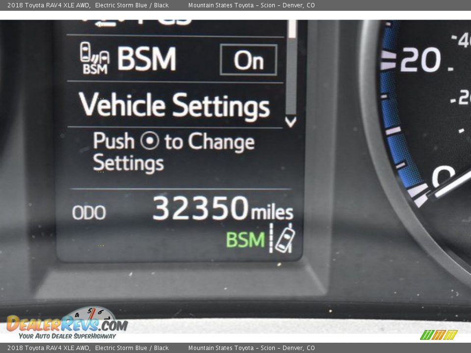 2018 Toyota RAV4 XLE AWD Electric Storm Blue / Black Photo #30