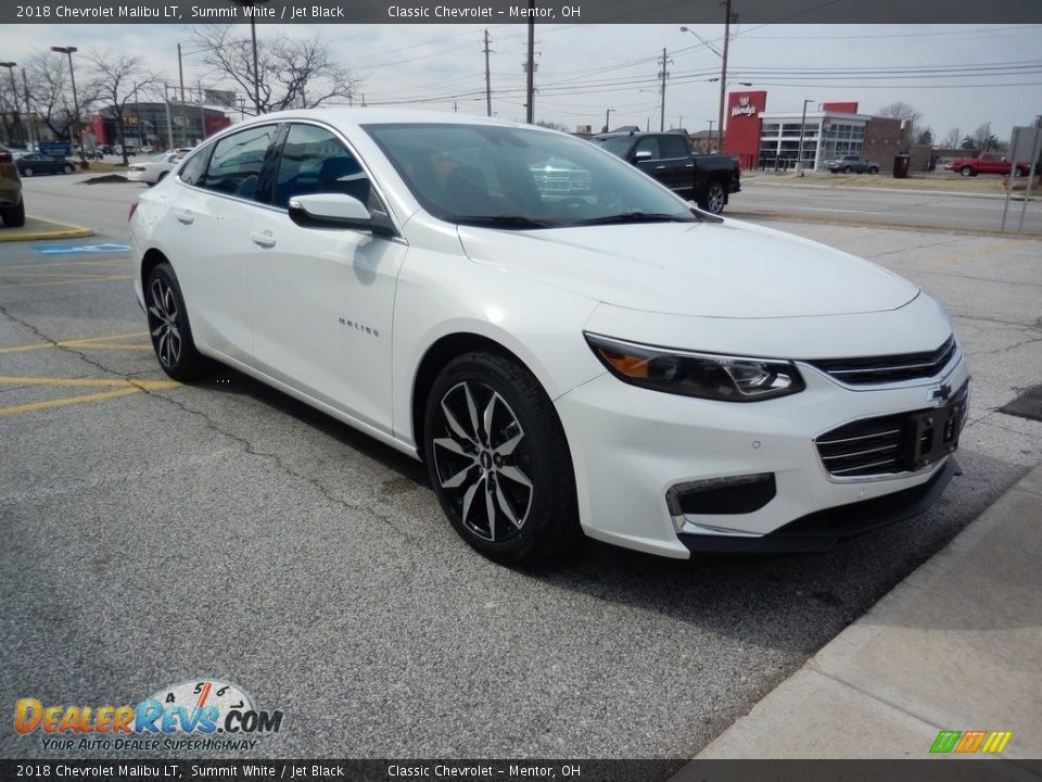 2018 Chevrolet Malibu LT Summit White / Jet Black Photo #3