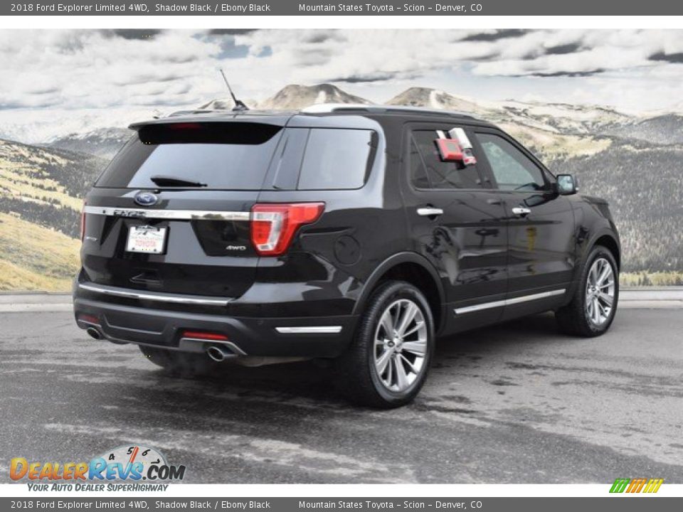 2018 Ford Explorer Limited 4WD Shadow Black / Ebony Black Photo #3