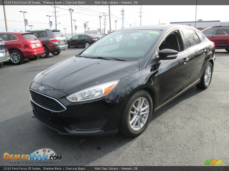 2016 Ford Focus SE Sedan Shadow Black / Charcoal Black Photo #2
