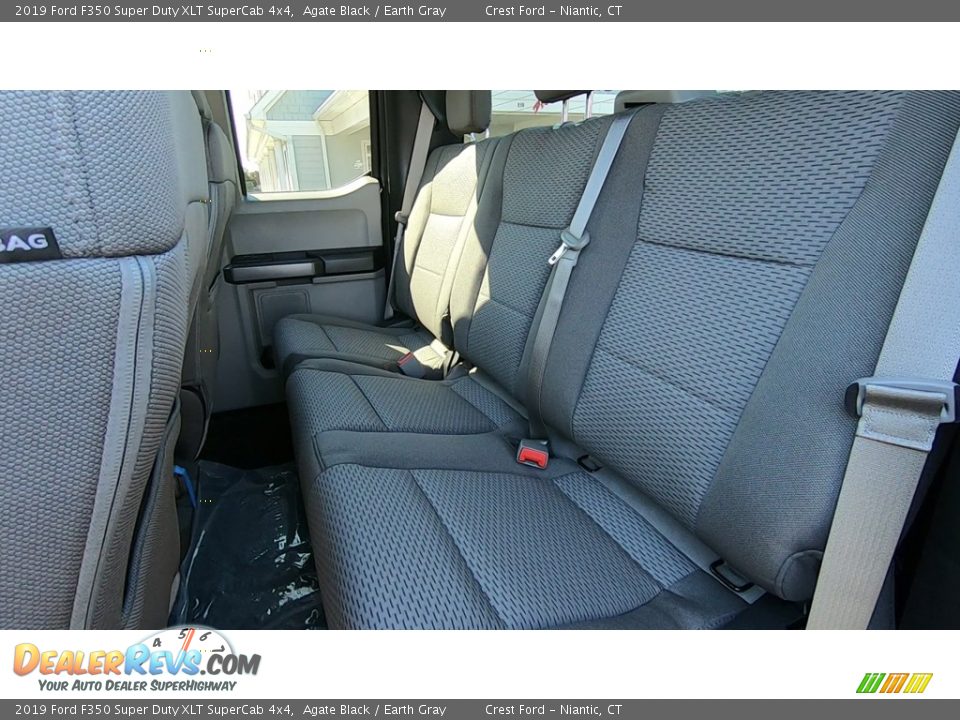 2019 Ford F350 Super Duty XLT SuperCab 4x4 Agate Black / Earth Gray Photo #17