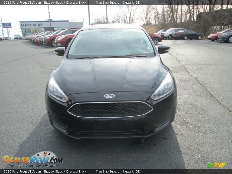 2016 Ford Focus SE Sedan Shadow Black / Charcoal Black Photo #3