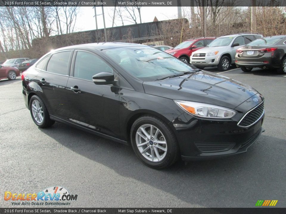 2016 Ford Focus SE Sedan Shadow Black / Charcoal Black Photo #4