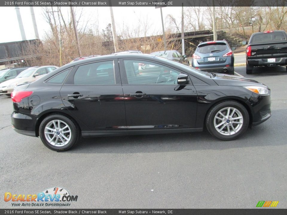2016 Ford Focus SE Sedan Shadow Black / Charcoal Black Photo #5