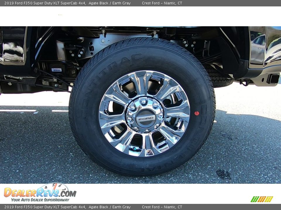 2019 Ford F350 Super Duty XLT SuperCab 4x4 Agate Black / Earth Gray Photo #19