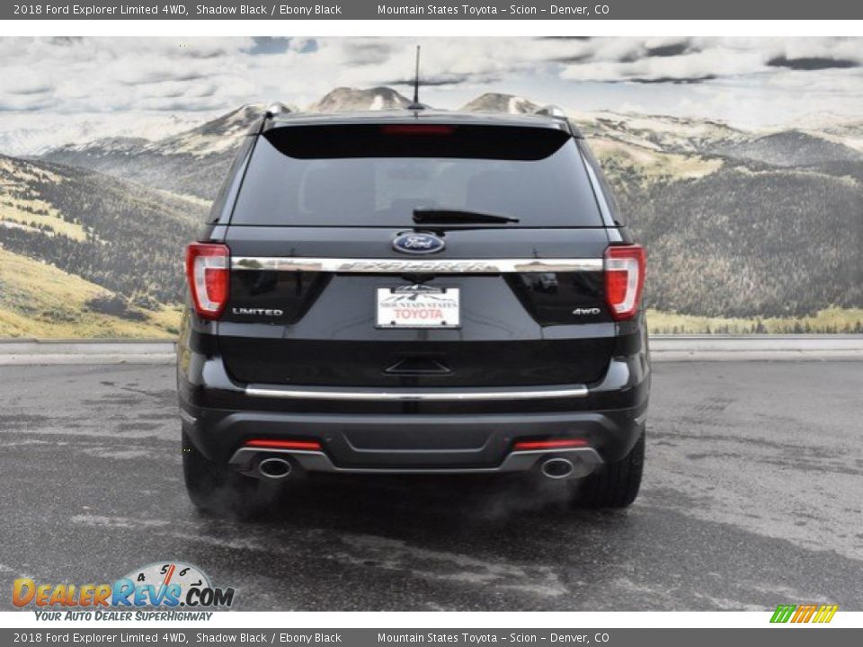 2018 Ford Explorer Limited 4WD Shadow Black / Ebony Black Photo #8